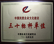 文化-中国民营企业文化建设三十标杆单位